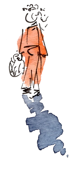 Silhouette orange