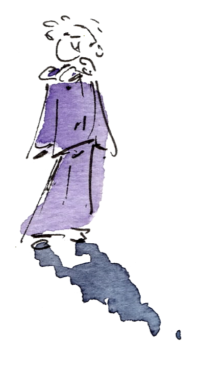 Silhouette violette