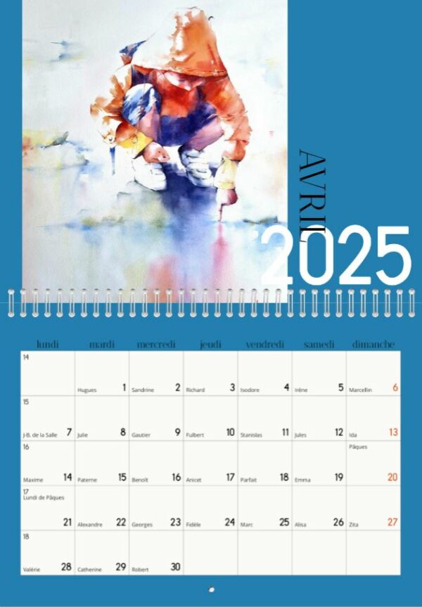 Calendrier 2025 aquarelles – Image 5