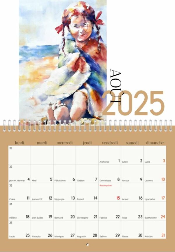 Calendrier 2025 aquarelles – Image 9