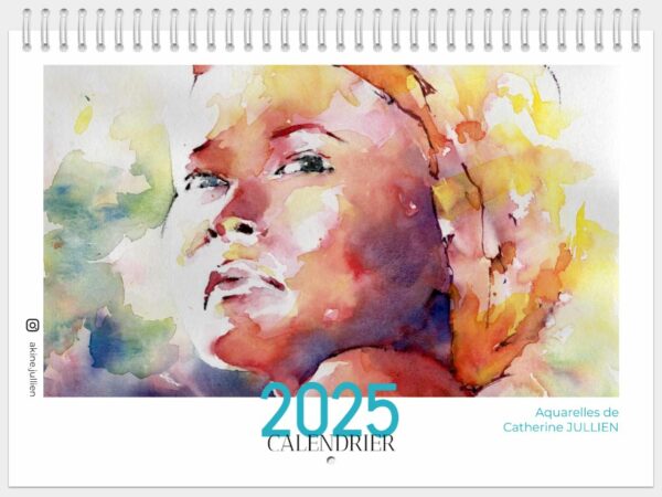 Calendrier 2025 aquarelles