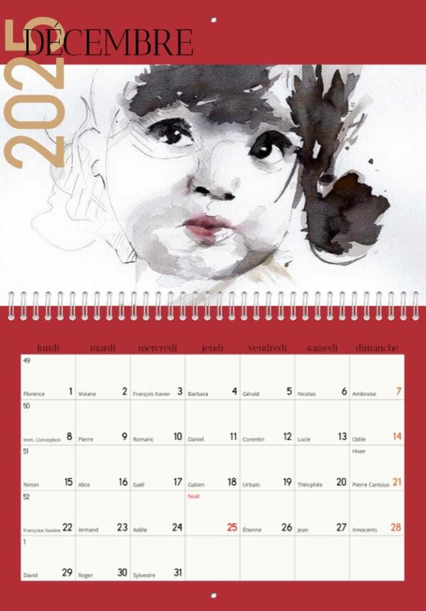 Calendrier 2025 aquarelles – Image 13