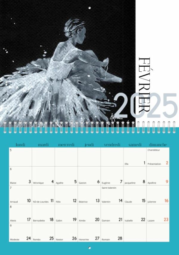 Calendrier 2025 aquarelles – Image 3