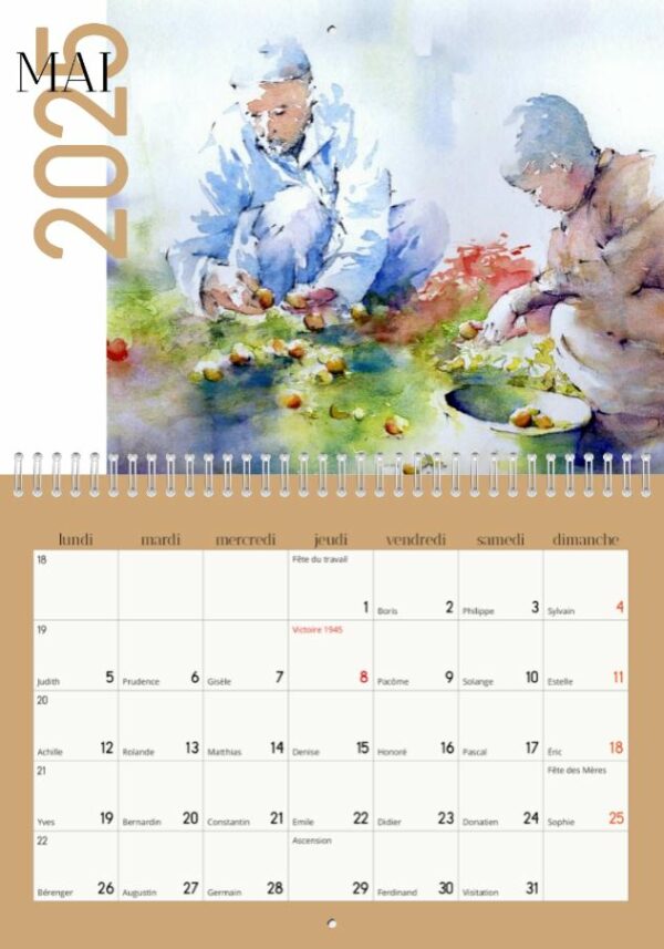 Calendrier 2025 aquarelles – Image 6