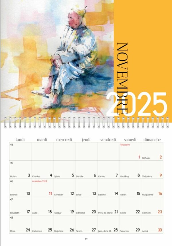 Calendrier 2025 aquarelles – Image 12